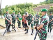 Danrem 121/ABW Brigjend TNI Purnomosidi, S.I.P., M.A.P., M.HAN., Dampingi Pangdam XII/TPR Kunjungi Kodim 1209/Bengkayang.