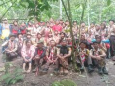 Saka Bhayangkara Kalianda Timba Ilmu Melalui Survival Hutan Gunung.