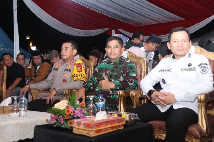 Kapolda Sumsel Bersama Forkopimda Pantau Perayaan Tahun Baru 2024.