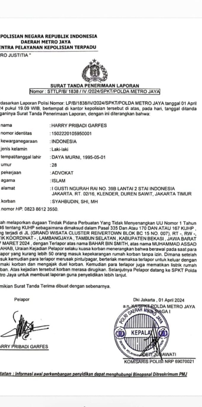 Diduga Oknum RW dan RT Kongkalikong Lakukan Pungli Ratusan Juta Rupiah di Cluster Rivertown Grand Wisata.