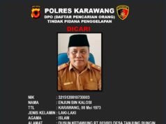 Porles Karawang Tetapkan Tersangka Daftar Pencarian Orang ( DPO ),Kades Enjun Penggelapan Lahan.