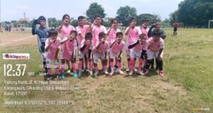 Liga Askab Kabupaten Bekasi Tahun 2025,SSB Putra CabangBungin Unggul 1-0 Lawan PS Persebta.
