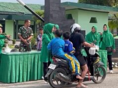 Jumat Berkah,Kodim 0420/Sarko Gelar Bakti Sosial Berbagi dengan Masyarakat.