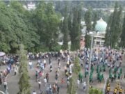 Bersama Masyarakat,PJ Bupati Beserta Stap Senam Dikawasan Jam Gento.