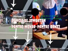 Alasan Kebersihan,Beberapa Oknum Lakukan Pungli Ke Pedagang Yang Berjualan di Jembatan Muaragembong.
