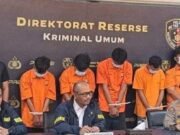 Polda Metro jaya Berhasil Menangkap,5 Pelaku Perampokan dan Pembunuhan Nenek Dicabangbungin Bekasi