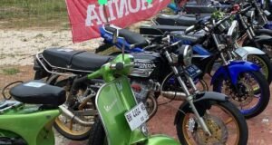 Ratusan Motor Modifikasi Ramaikan Kontes SMK 2 Merangin.
