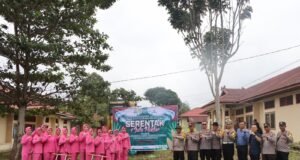 Dukung Swasembada Pangan, Kapolres Bungo AKBP Natalena Eko Cahyono. S.KOM Lakukan Penanaman Bibit Jagung.