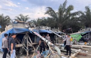 Polres Bungo Gerebek Penambangan Emas Tanpa Izin,Dirimbo Tengah Kabupaten Bungo.