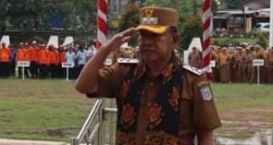 Wabup Merangin H.A Khafid Pimpin Apel Perdana.