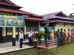 Pimpin Upacara Mingguan dan Berikan Materi Wawasan Kebangsaan Kepada Siswa-Siswi SMPN 20 Merangin.