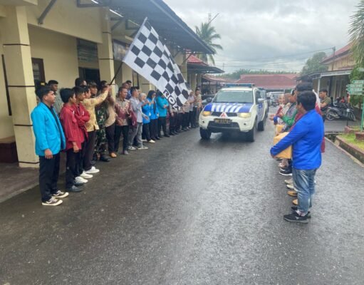 Polres Sarolangun Bersama Mahasiswa, Aliansi BEM dan OKP Gelar Bakti Sosial Menyambut Bulan Suci Ramadhan 1446 H.