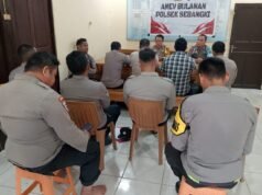 Evaluasi Kinerja, Polsek Sebangki Siap Mendukung Program Ketahanan Pangan Presiden.