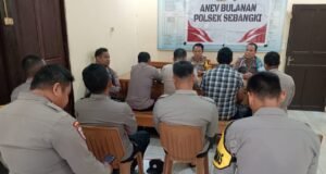 Evaluasi Kinerja, Polsek Sebangki Siap Mendukung Program Ketahanan Pangan Presiden.