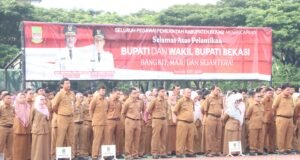 Bupati dan Wakil Bupati Bekasi Pimpin Apel Perdana dan Tinjau Pelayanan Publik.