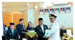 Al Haris Gubernur Jambi Hadiri Pisah Sambut Bupati H.Hurmin Dengan Pj Bupati Bahri.