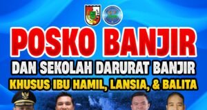 DIRIKAN POSKO BANJIR DAN SEKOLAH DARURAT, FPPDP RIAU : KAMI DUKUNG WAKO AGUNG ATASI BANJIR.