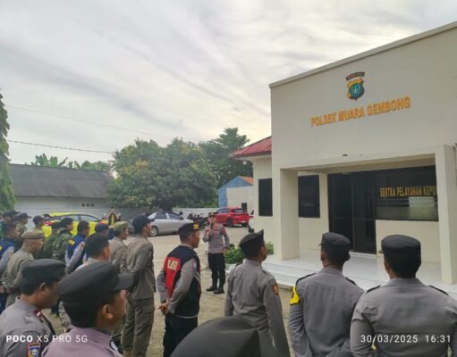 Bersama Forkopimcam, Polsek Muara Gembong gelar Apel Pengamanan Malam Takbir Idul Fitri