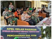 Dandim 0420/Sarko Diwakili Danramil 420-09/Bangko, Ikuti Apel Gelar Pasukan Ops Ketupat 2025 di Polres Merangin