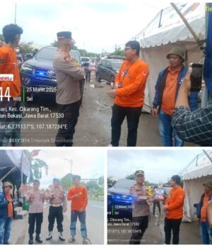 Kapolres Metro Bekasi Mengunjungi Posko Mudik Lebaran Jurpala Kosmi