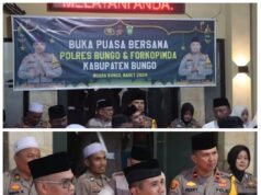Polres Bungo Gelar Buka Puasa Bersama Forkopimda, Ormas, LSM, Jurnalis dan Paslon Bupati Bungo