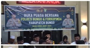 Polres Bungo Gelar Buka Puasa Bersama Forkopimda, Ormas, LSM, Jurnalis dan Paslon Bupati Bungo