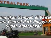 Kepala Desa dan Camat Cikarang Utara, Sigap Bersihkan Tumpukan Sampah dipinggir Kali