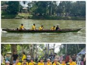 Kapolres Sarolangun Buka Secara Resmi Perlombaan Pacu Perahu Panitia Hari Besar Islam (PHBI) Teluk Kecimbung Tahun 2025