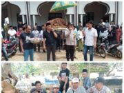 Babinkamtibmas Polsek Terbanggi Besar Ikut Mengantarkan Jenazah ke Kuburan, Tunjukkan Kepedulian