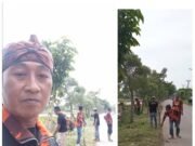 Ormas Ranting Setiajaya Pemuda Pancasila Kecamatan CabangBungin, Gelar Bakti Sosial Bersih-bersih Bahu Jalan Raya
