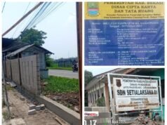 Wow…! Usai Viral di Medsos, Kegiatan Proyek Utilitas SDN Setialaksana 01 Ditinggal Kabur Pekerja