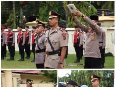 Serah Terima Jabatan, Sejumlah Perwira Polres Merangin Bergeser