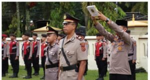 Serah Terima Jabatan, Sejumlah Perwira Polres Merangin Bergeser