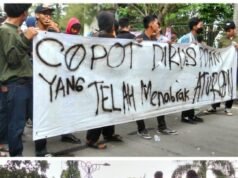 Bupati Bekasi Di Demo Mahasiswa Di Minta Batalkan SK Dirus PDAM.
