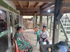 TNI dan Masyarakat Semakin Akrab, Komsos Jadi Jembatan Sinergi di Desa Sungai Keradak