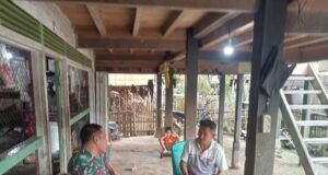 TNI dan Masyarakat Semakin Akrab, Komsos Jadi Jembatan Sinergi di Desa Sungai Keradak