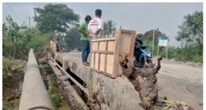 Minim Pengawasan Proyek Jembatan di Cabangbungin Amburadul 