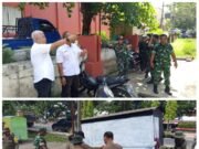 Prajurit TNI bersinergi Bantu Tertibkan PKL di Sarolangun