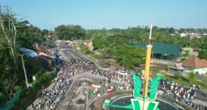 Wabup H A Khafidh Pimpin Senam Jumat Sehat di Tugu Pedang