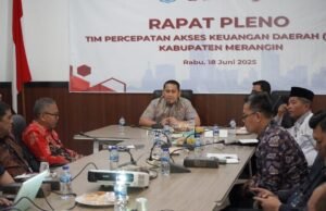 Bupati H M Syukur Buka Rapat Pleno TPAKD Merangin