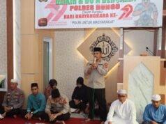 Menyambut HUT Bhayangkara ke-79, Polres Bungo Menggelar Zikir dan Doa Bersama