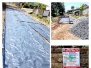 Pemdes Tanah Abang Membangun Infrastruktur Jalan Kelurahan Pamenang