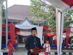 Pemerintah Kecamatan Karang Bahagia Gelar Apel Peringatan Hari Jadi Kabupaten Bekasi Ke -75 Tahun