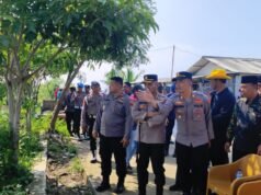Lahan Program Ketahanan Pangan di Muara Gembong, di Tinjau Langsung Kapolres Metro Bekasi
