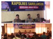 Silaturahmi Dengan Awak Media, Kapolres Sarolangun: Mari Bersinergi Menciptakan Sarolangun Yang Sejuk Aman dan Kondusif
