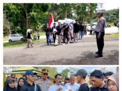 Polres Sarolangun Kawal Demo Mahasiswa di DPRD, Aksi Berjalan Kondusif