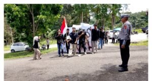 Polres Sarolangun Kawal Demo Mahasiswa di DPRD, Aksi Berjalan Kondusif