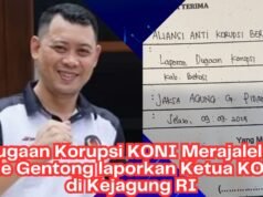 Dugaan Korupsi KONI Kabupaten Bekasi, Ketum ANKER Laporkan Ketua KONI ke Kejagung RI