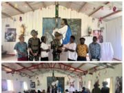 Satgas Yonif 700/WYC Tebar Kasih di Gereja Stalsi Sisilia Wuloni Dengan Cinta dab Alkitab