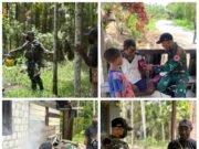 Satgas Yonif 131/Brajasakti Gelar Pelayanan Kesehatan dan Fogging di Perbatasan Papua